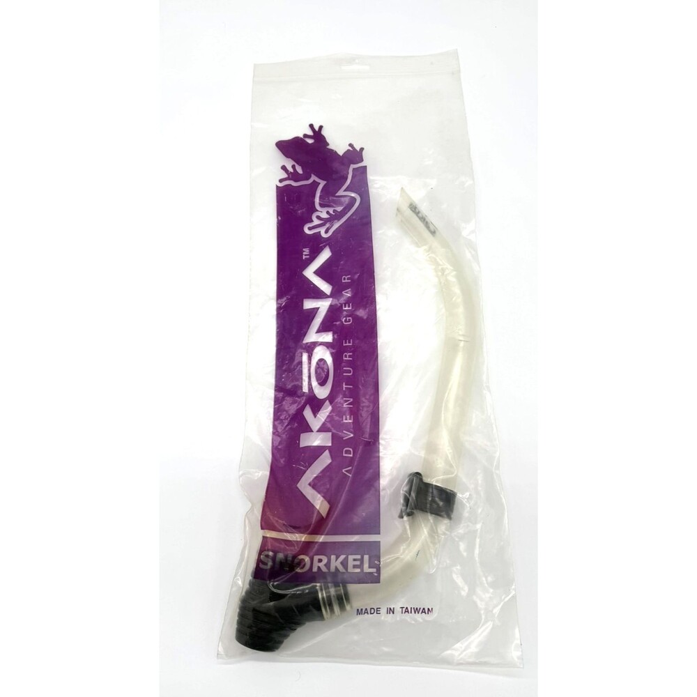 Akona Caicos Snorkel - Clear/Black - New In Original Packaging - Adventure Gear
